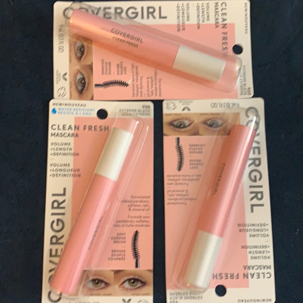 COPY - Covergirl Clean Fresh Mascara 920 Extreme Black. Volume, Length, and Def…